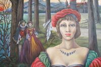 Dame mit roter Mütze